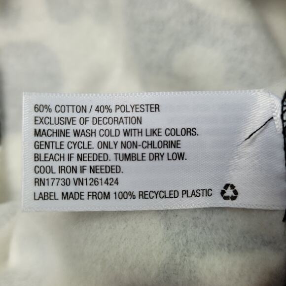 Wild Fable Black & White Daisy Checkerboard Cropped Hoodie size Large - Picture 10 of 11